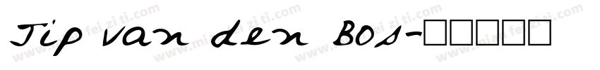 Jip van den Bos字体转换